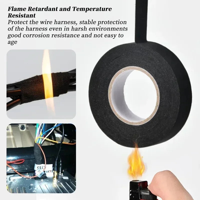 Heat-Resistant Electrical Insulating Harness Tape | 9/15/50mm