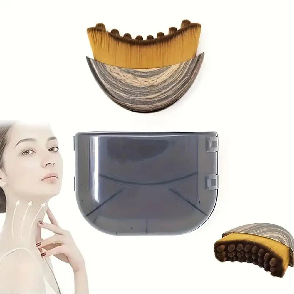 Chin & Jawline Contour Massage Brush – Face Sculpting Tool
