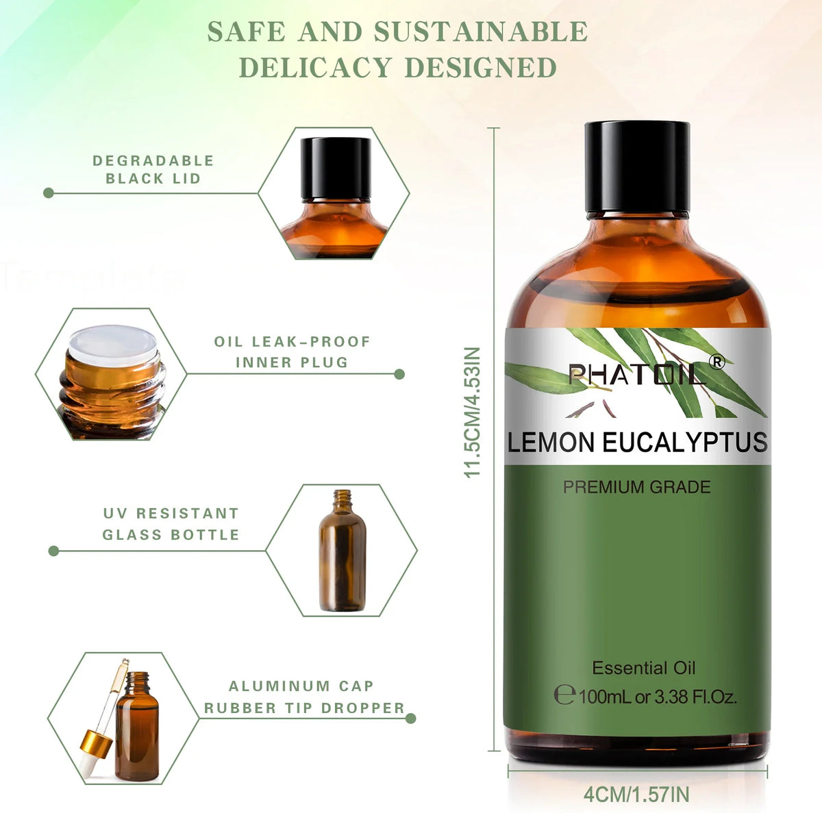 PHATOIL 100ml Pure Essential Oil for Diffuser & Humidifier
