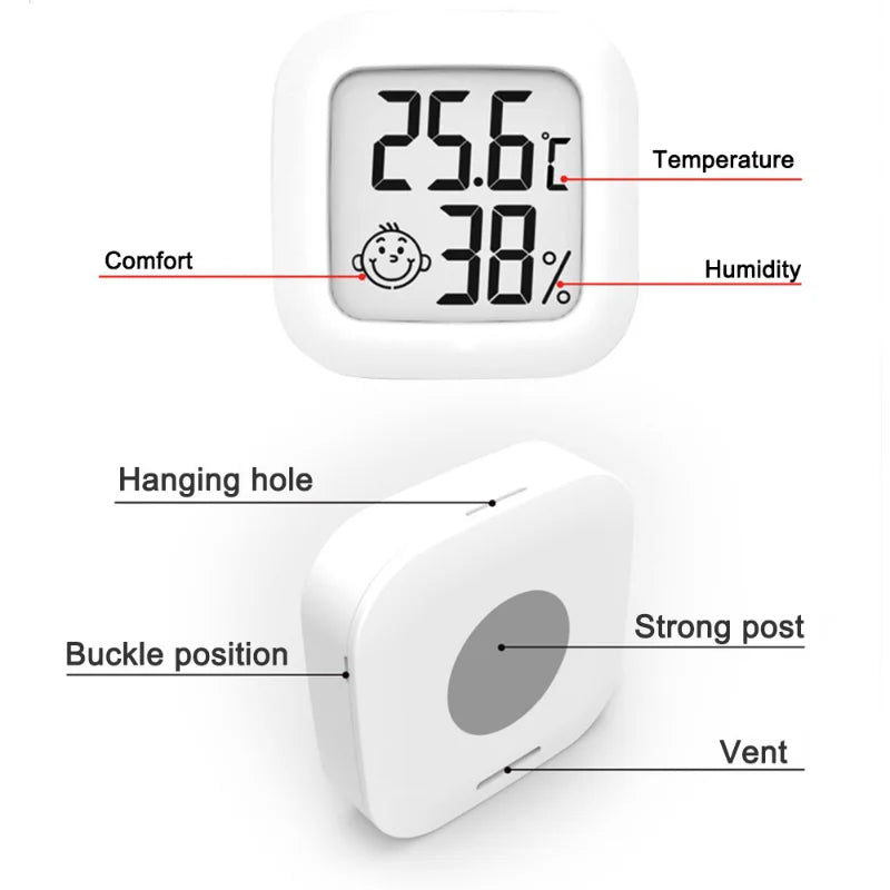 Mini LCD Digital Thermometer Hygrometer | Indoor Humidity Meter
