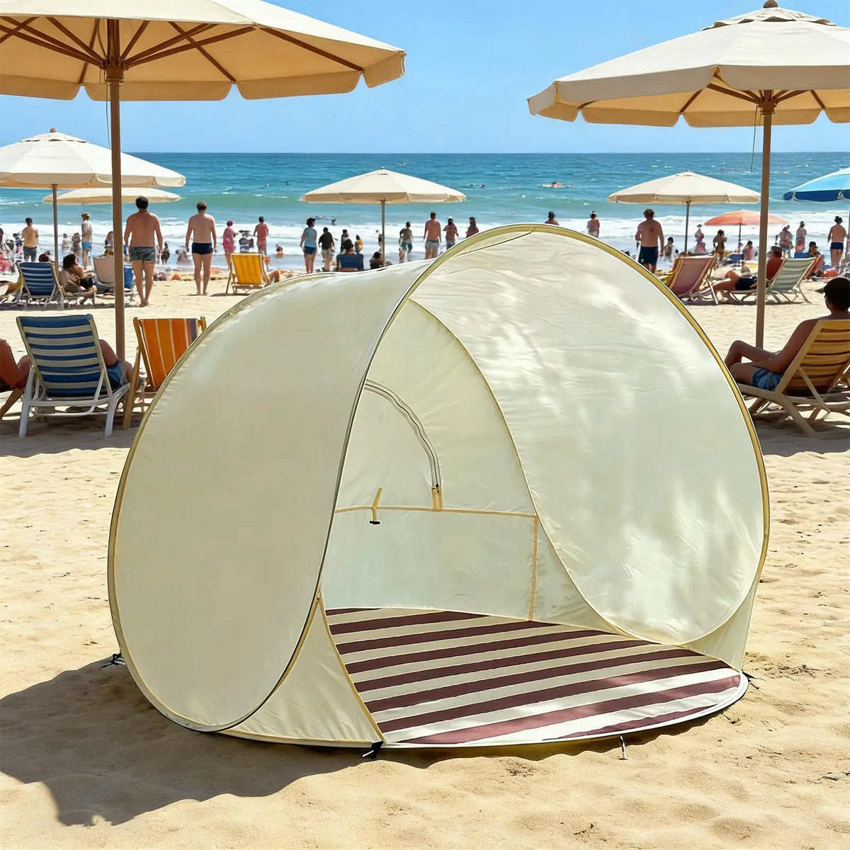 Sun Tent 3 4 Person Easy Pop Outdoor Canopy Beach Shelter Ventilating