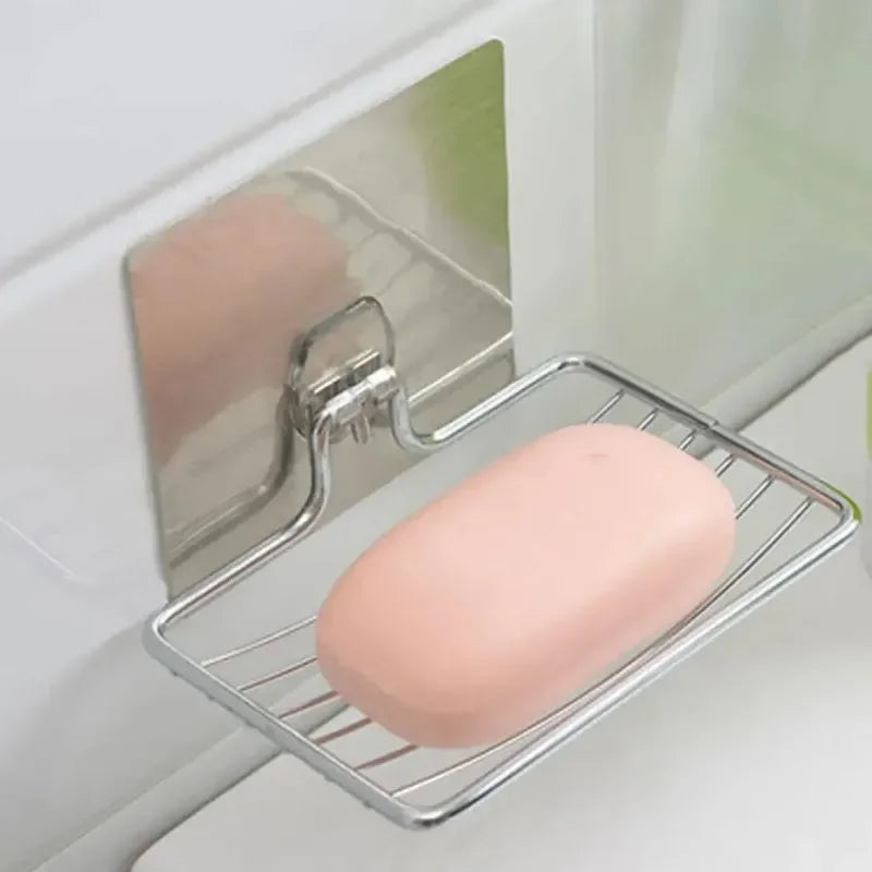 Wall Mounted Stainless Steel Soap Rack with Drainage Tray