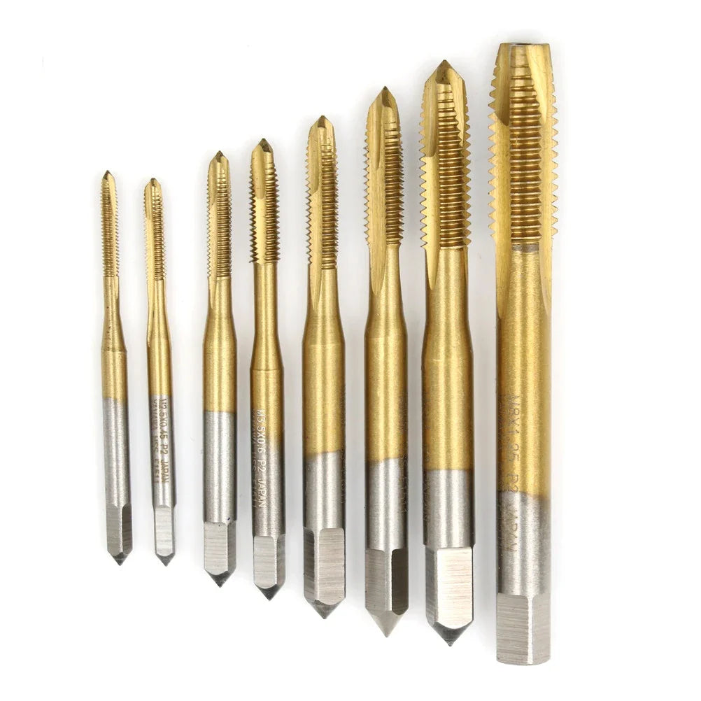 HSS Metric Thread Tap M2–M8 | Straight Flute Screw Tap Tool