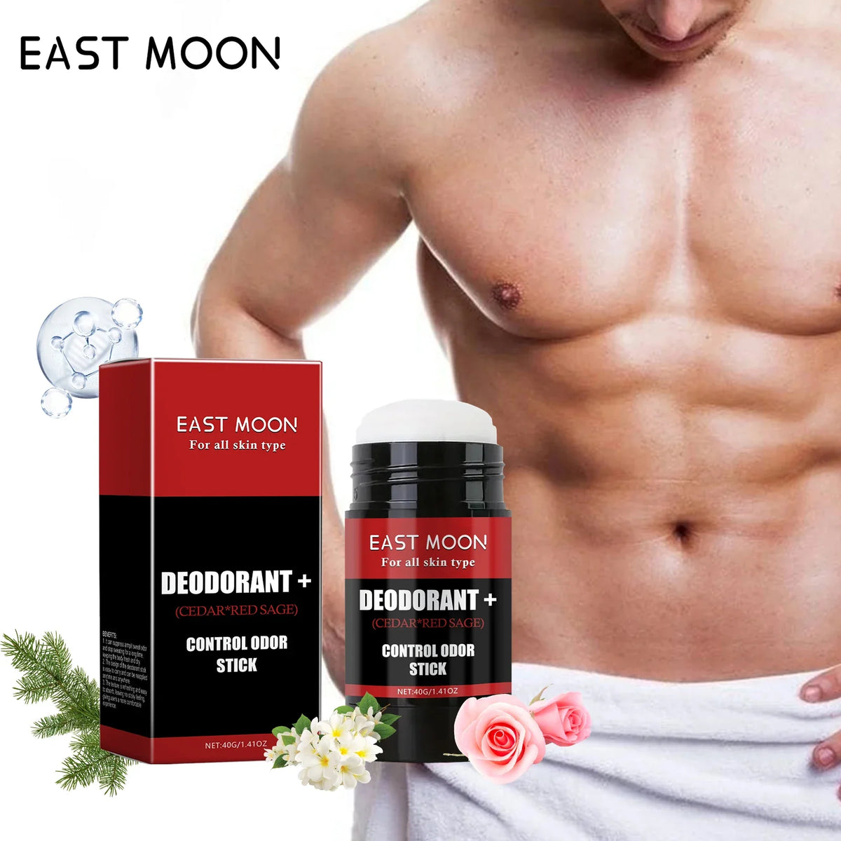 East Moon Deodorant Stick – Sweat & Odor Control 40g