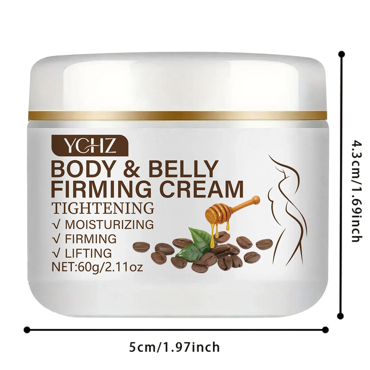 YCHZ Caffeine Body Cream – Moisturizing & Lifting | 60g