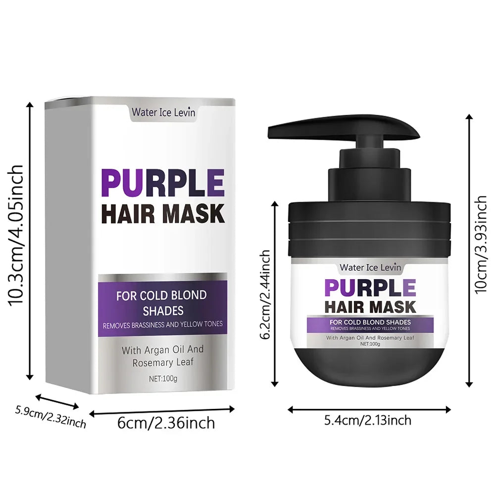 Purple Keratin & Biotin Hair Mask – Moisturizing Deep Conditioner
