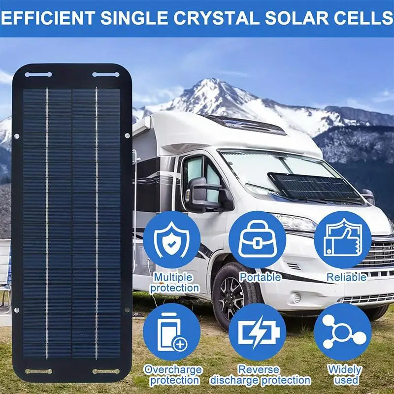 40W Solar Trickle Charger Kit 6V – Car, Boat, RV Battery