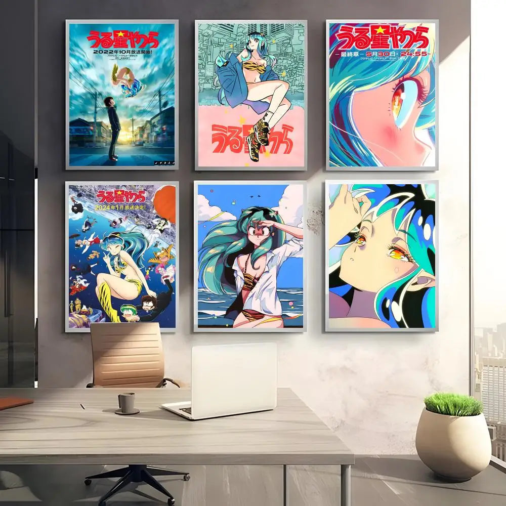 Urusei Yatsura Lum Anime Poster Sticker – Self-Adhesive Wall Art