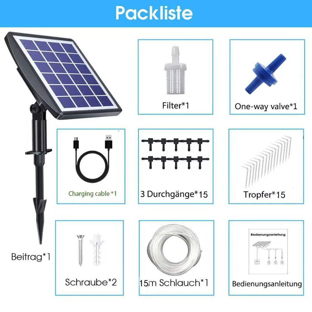Solar Auto Drip Irrigation Timer & Pump Controller System