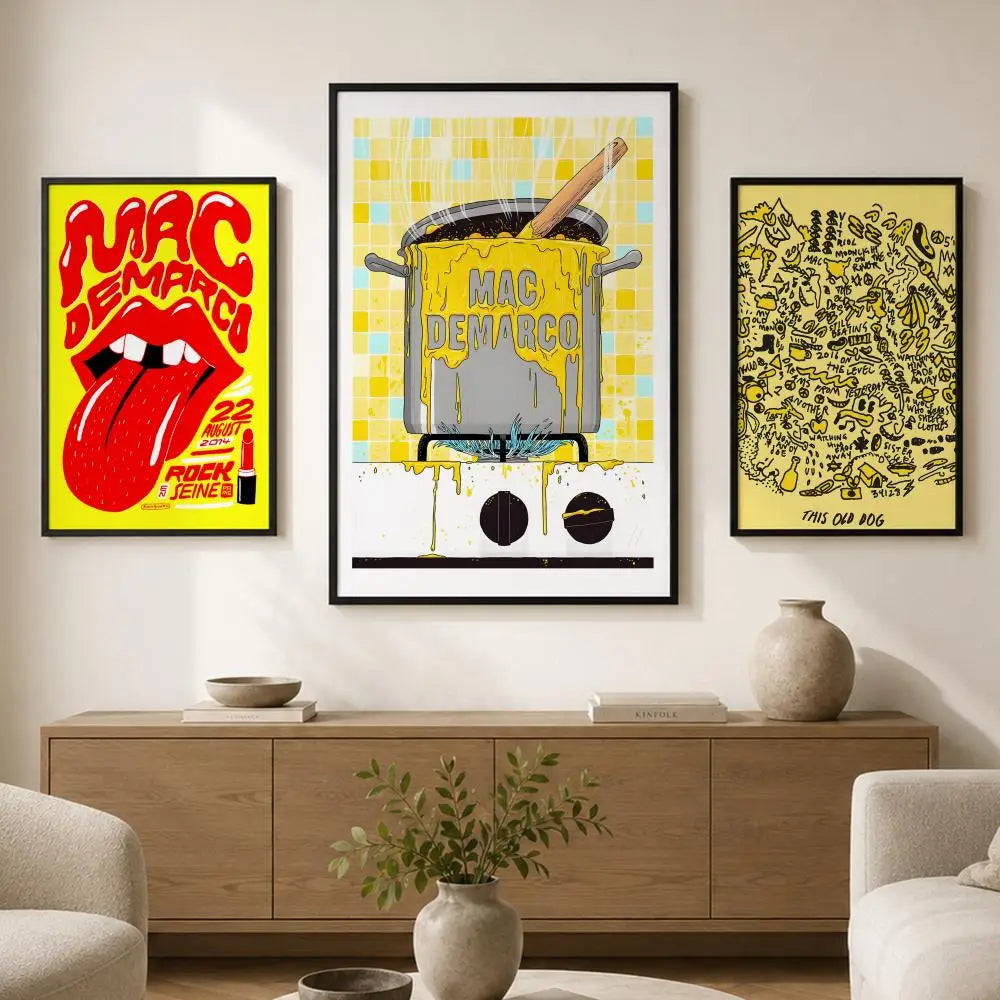 Mac DeMarco Waterproof PVC Wall Poster – Peel & Stick HD Art