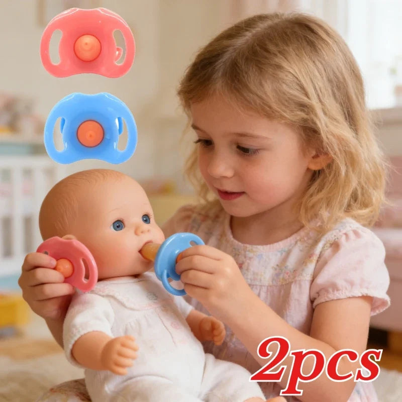 Baby Doll Feeding Bottle Set – 2 Bottles & Pacifier | 17" Dolls