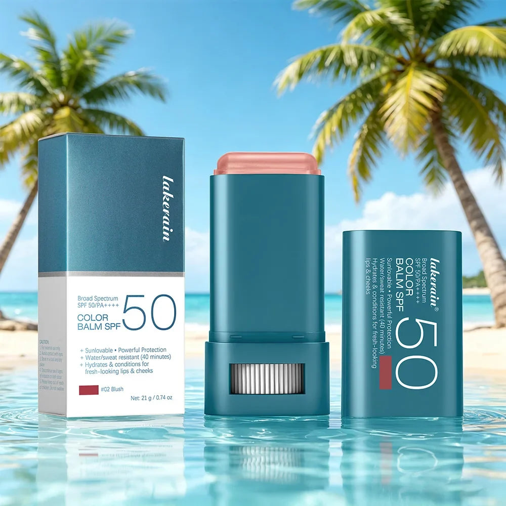 Color Balm SPF 50 Lip & Cheek Tint – 8 Shades Buildable Blush