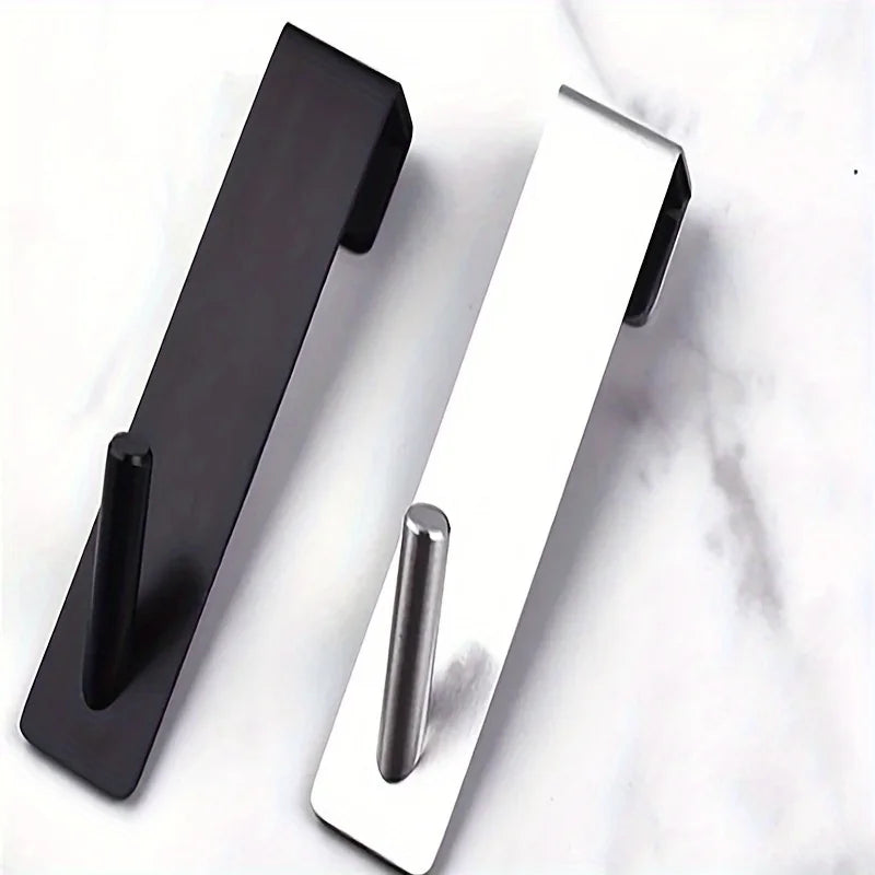 Stainless Steel Shower Door Towel Rack & Robe Hook – Brushed