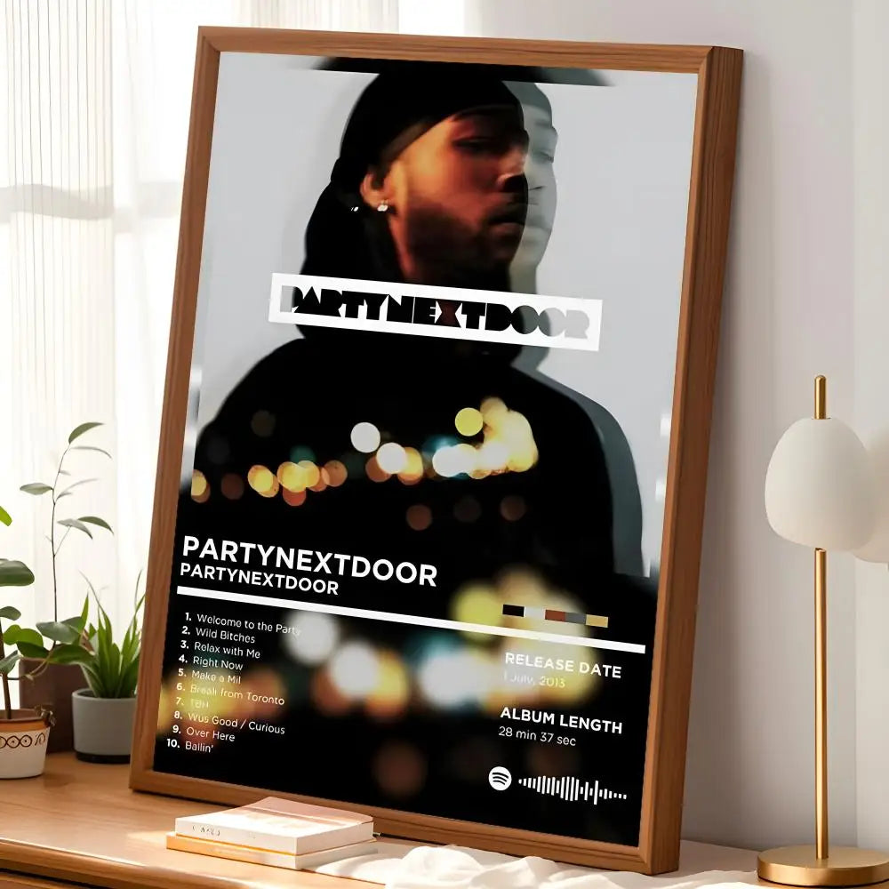 PARTYNEXTDOOR Self-Stick HD PVC Wall Poster – Waterproof