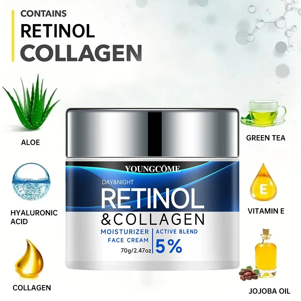 Retinol Face Cream Smooth Wrinkle Younger Firming Lifting Fade Fine