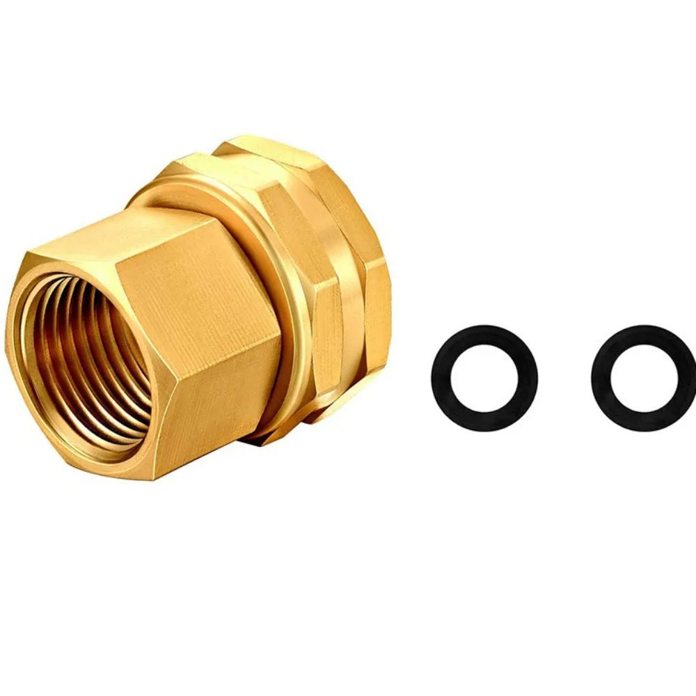 Brass Garden Hose Repair Connector 3/4" GHT to 1/2" NPT 2-Pack