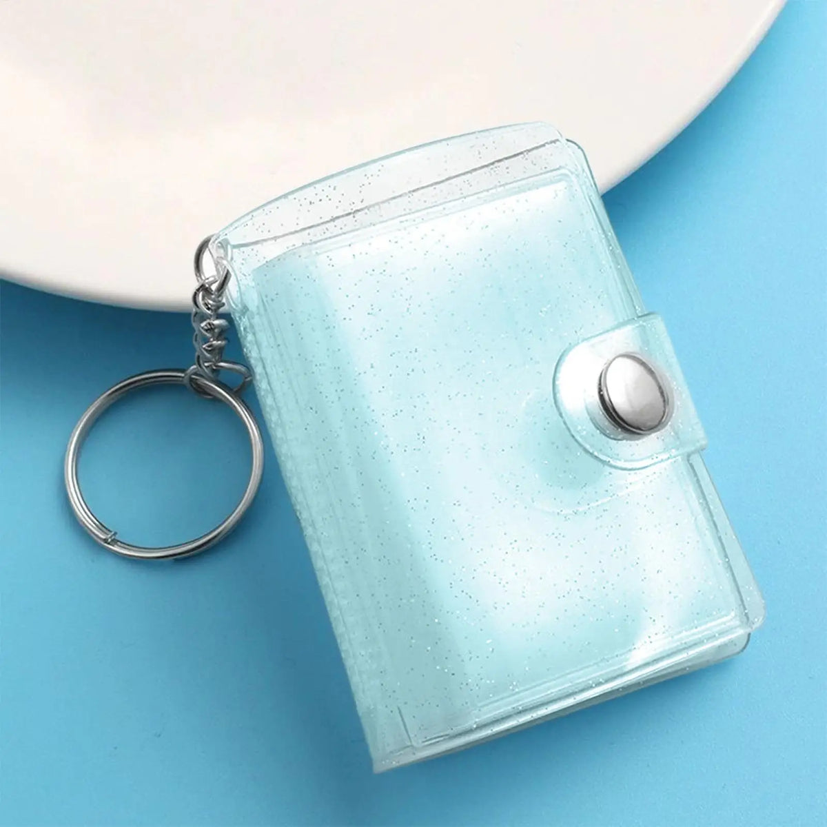 Mini Photo Album Keychain – 24-Pocket Portable Picture Binder