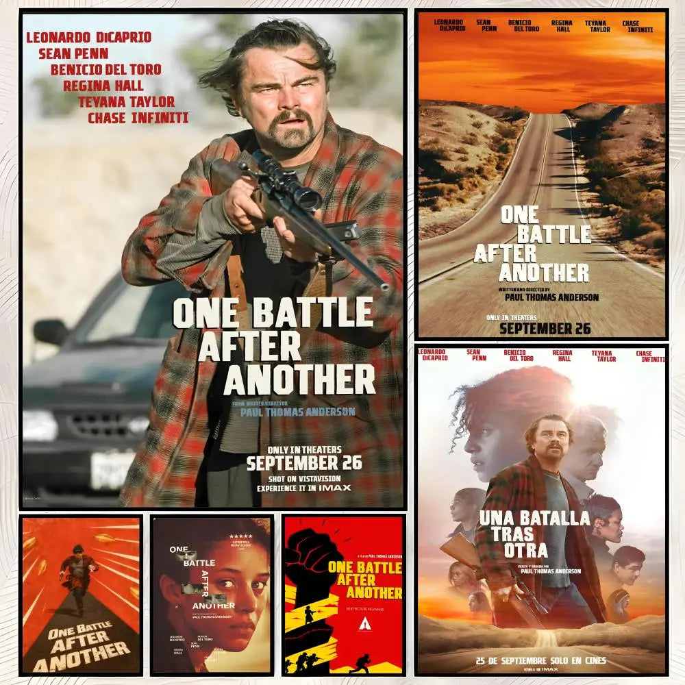 One Battle After Another Movie Poster – HD Self-Stick PVC Wall Art