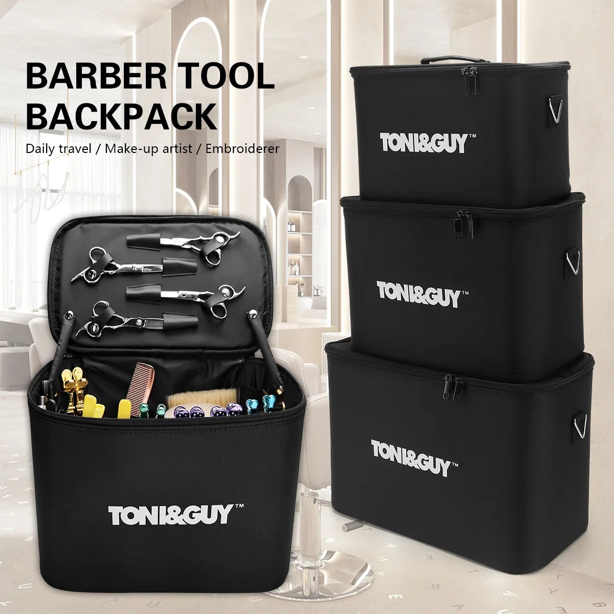 Large Waterproof Barber Backpack | Hairdresser Tool Storage Bag