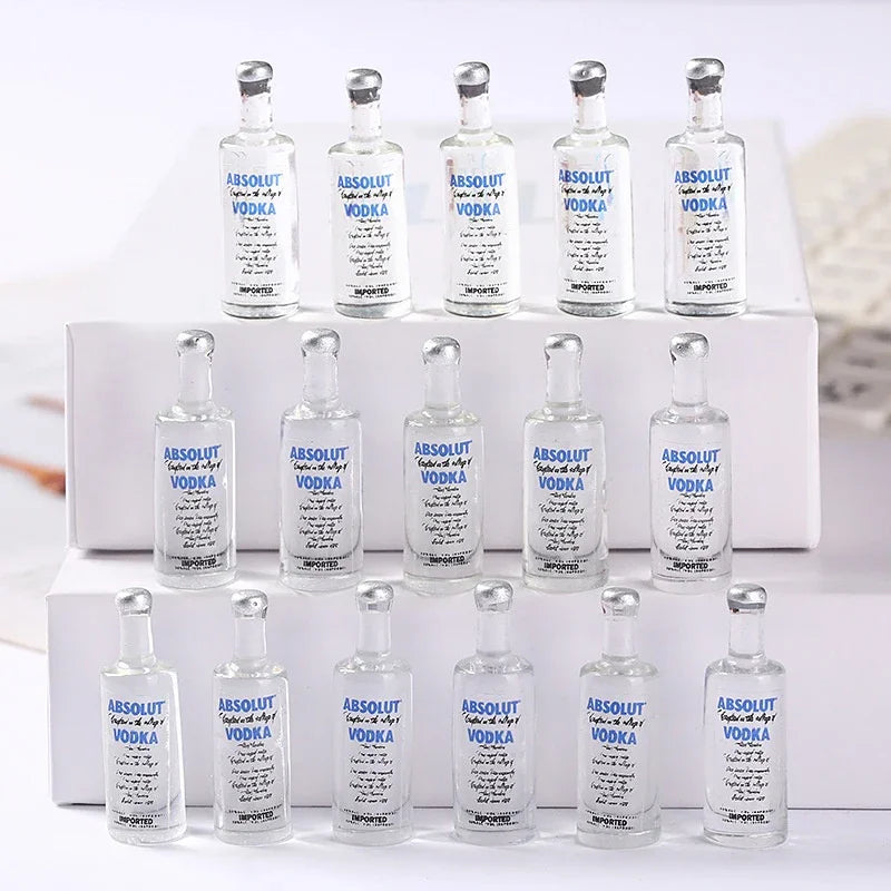 Transparent Diy Resin Kawaii Mini Wine Bottle Craft Miniature
