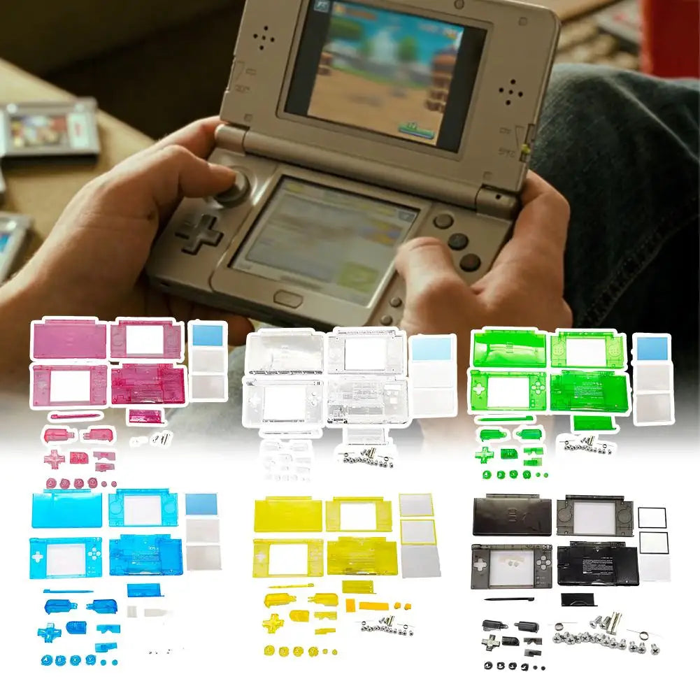 Nintendo DS Lite Full Replacement Shell – Transparent DIY Kit