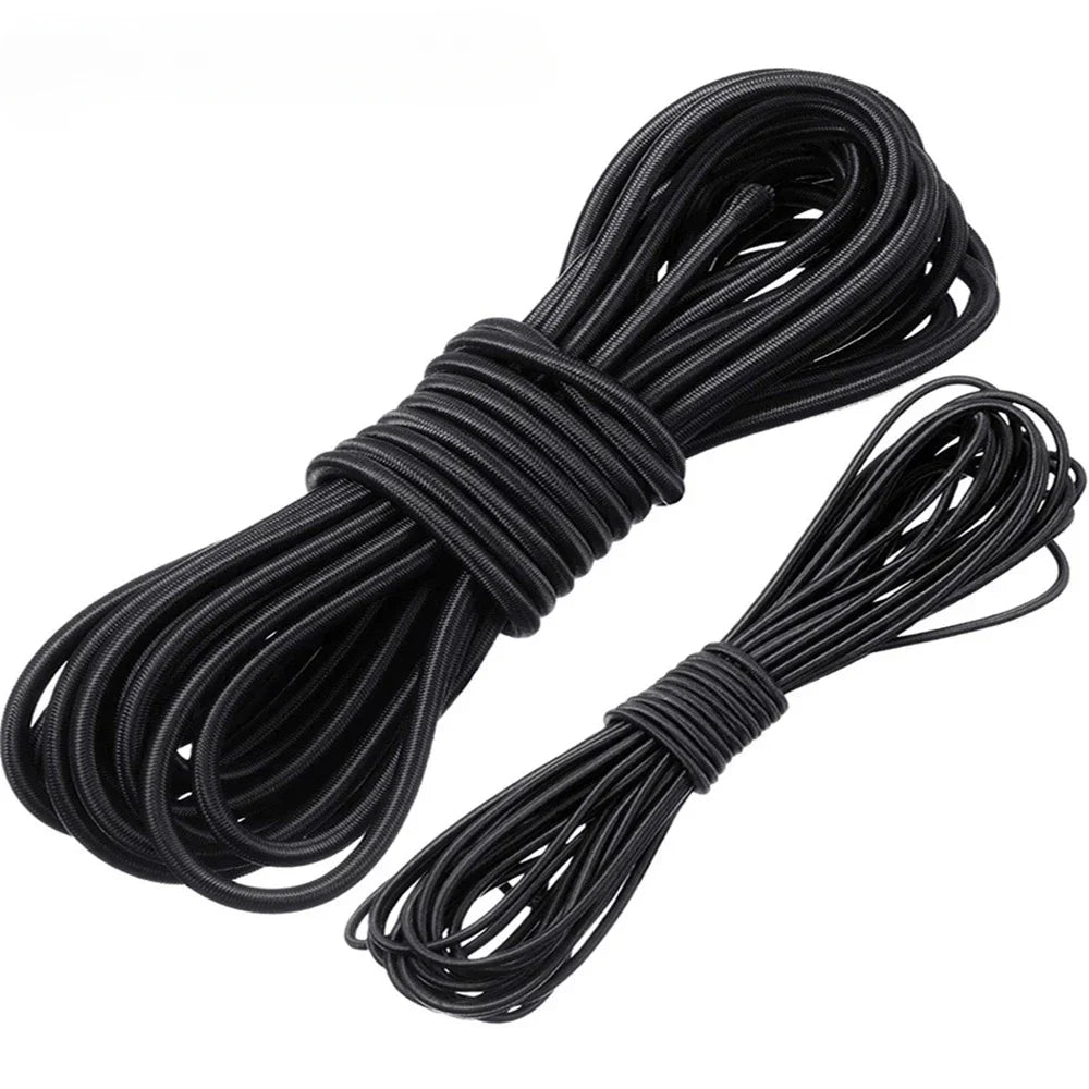 Black Elastic Bands 10M Polyester – Sewing DIY Craft Rope