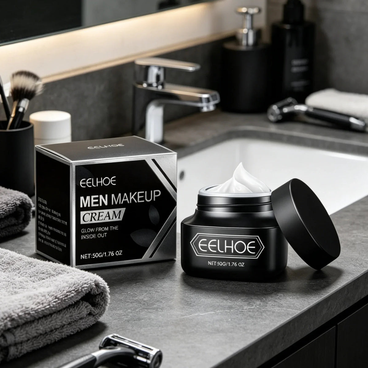 EELHOE Men's Tone-Up Cream – Oil Control & Brightening BB Cream