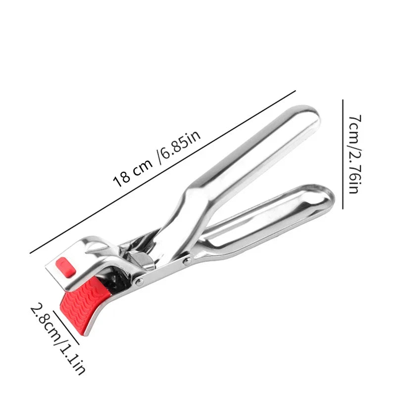 Stainless Steel Hot Bowl Holder & Dish Clamp | Pot Pan Gripper