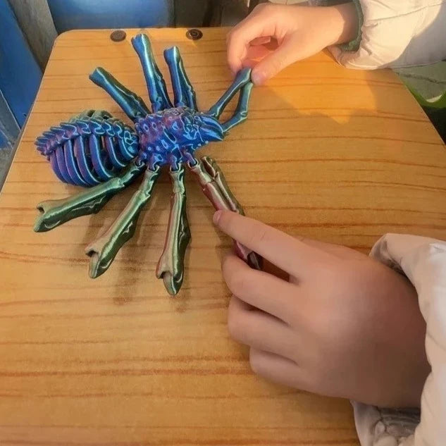 3D Printing Spider Animals Toy Realistic Colorful Figurine