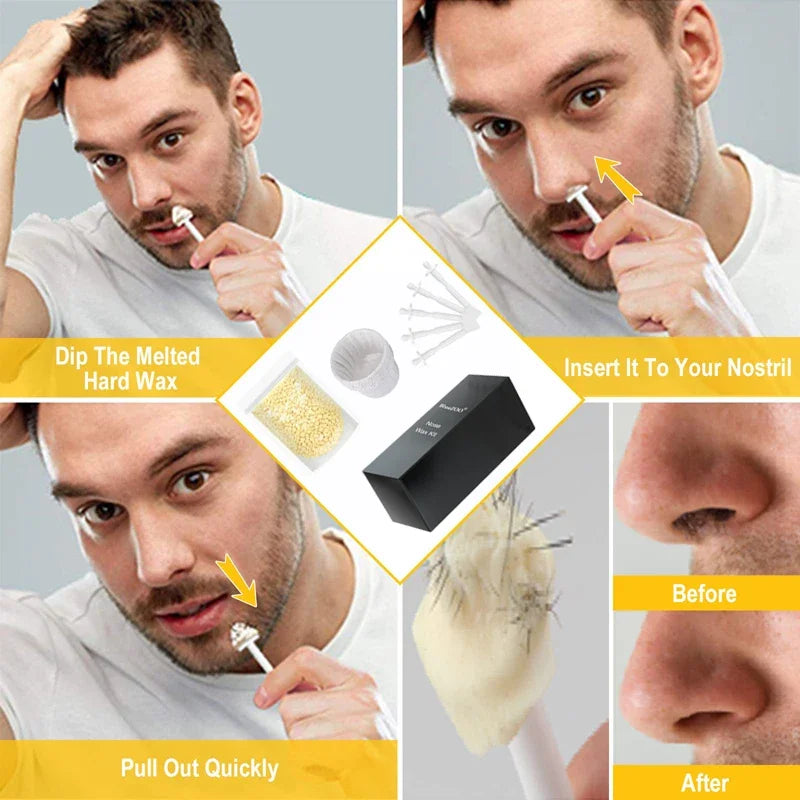 Safe Beeswax Nose Wax Beans Painless Hair Remover 2026 Portable Stick
