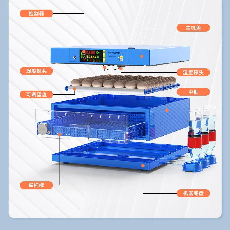 132-Egg Automatic Incubator – Chicken, Duck, Quail & Goose