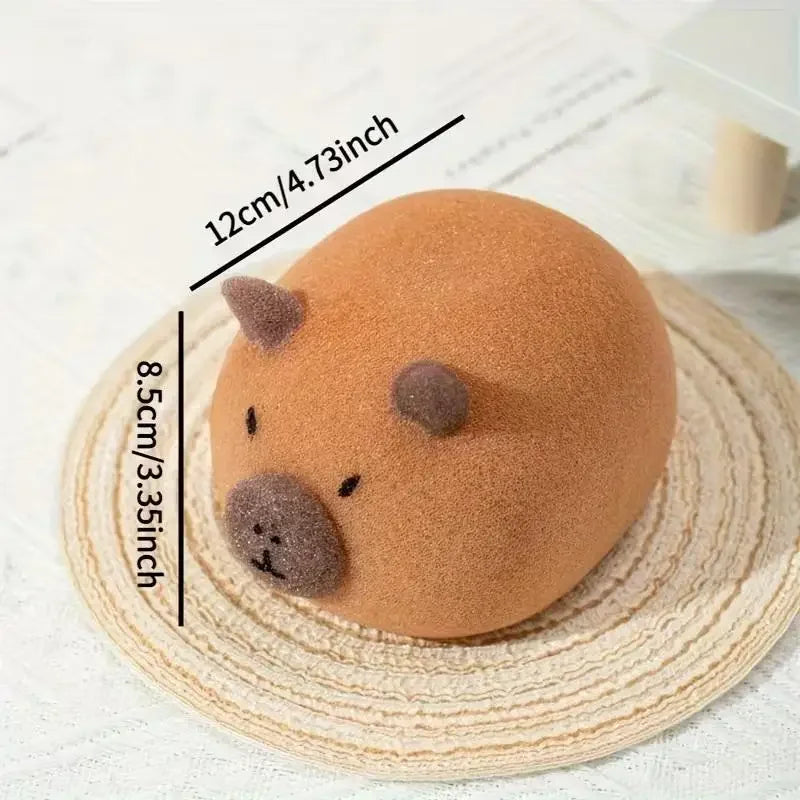 Capybara Bath Sponge – Soft Foaming Kids Body Scrubber