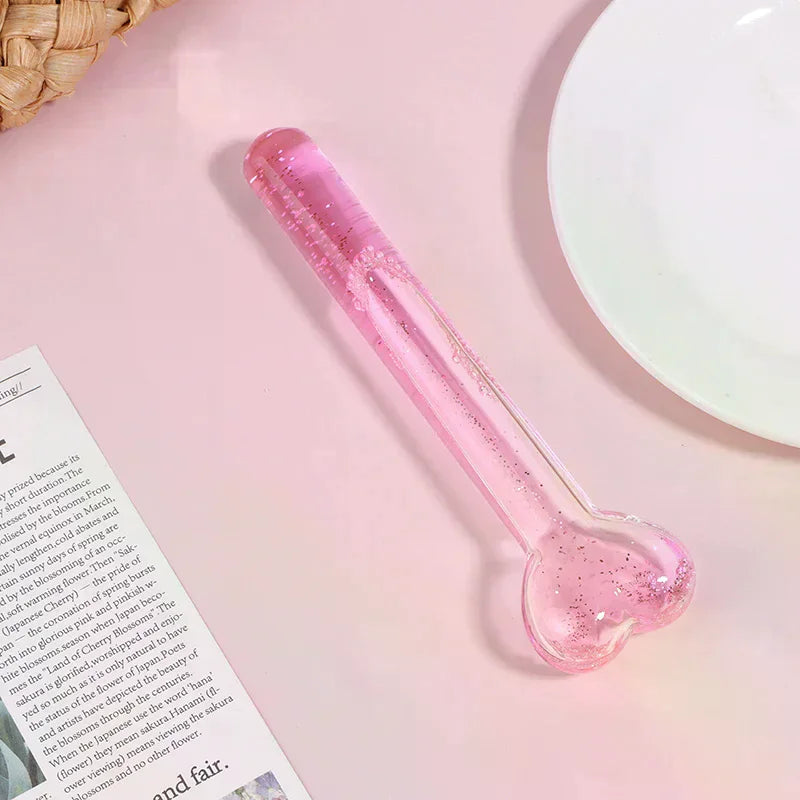 Heart Shape Ice Globes Women Facials Cooling Beauty Balls Face Roller