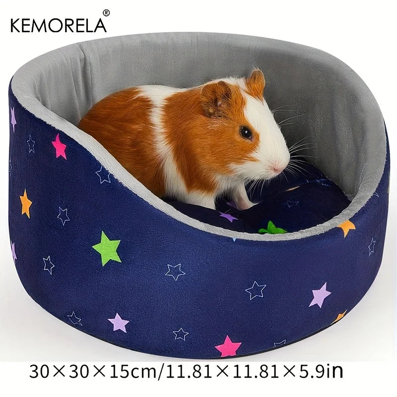 KEMORELA Guinea Pig Cuddle Bed – Soft Washable Cotton Pet Bed