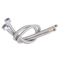 G1/2" Stainless Steel Braided Faucet Hose – 2 Pack, 60–100cm