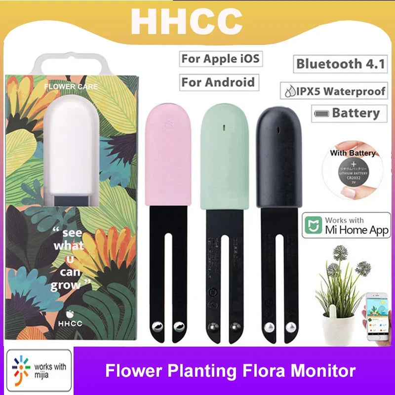 HHCC Flora Monitor Flower Care Plant Sensor Grass Soil Water