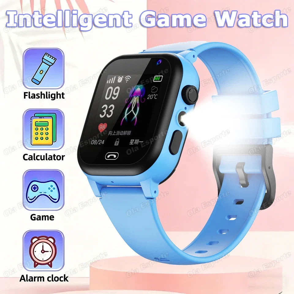 Kids Smart Watch GPS SIM Card Video Call SOS – Boys & Girls