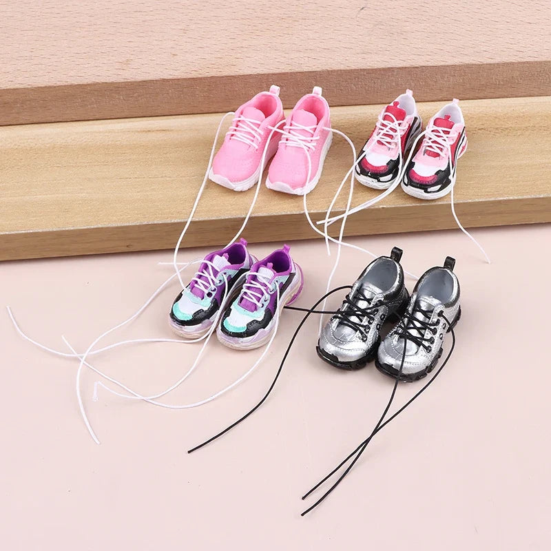 1/6 Scale Doll Sport Shoes Sneakers 3.5cm – DIY Dollhouse Prop