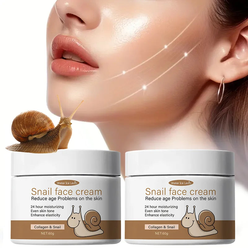 Snail Face Cream with Collagen & Retinol | 24H Moisturizing
