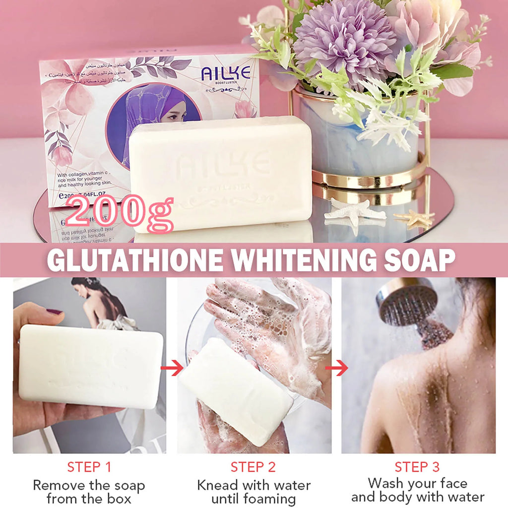 AILKE Vitamin C Brightening Soap | Glutathione & Collagen 200g