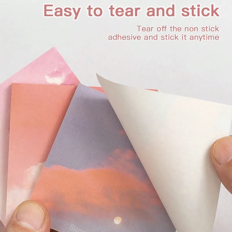 Gradient Sticky Notes Pink to Purple – Self-Adhesive Memo Pads