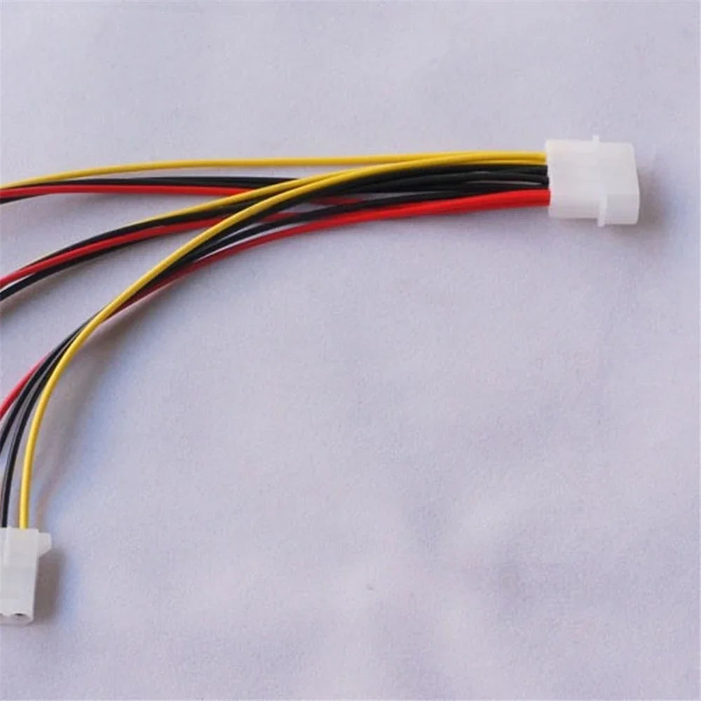 4-Pin Molex IDE Male to 3-Port Female Power Splitter Cable