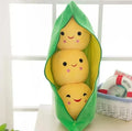 Cute Children's Baby Plush Peas Filled Plant Doll Toy Children Kawaii