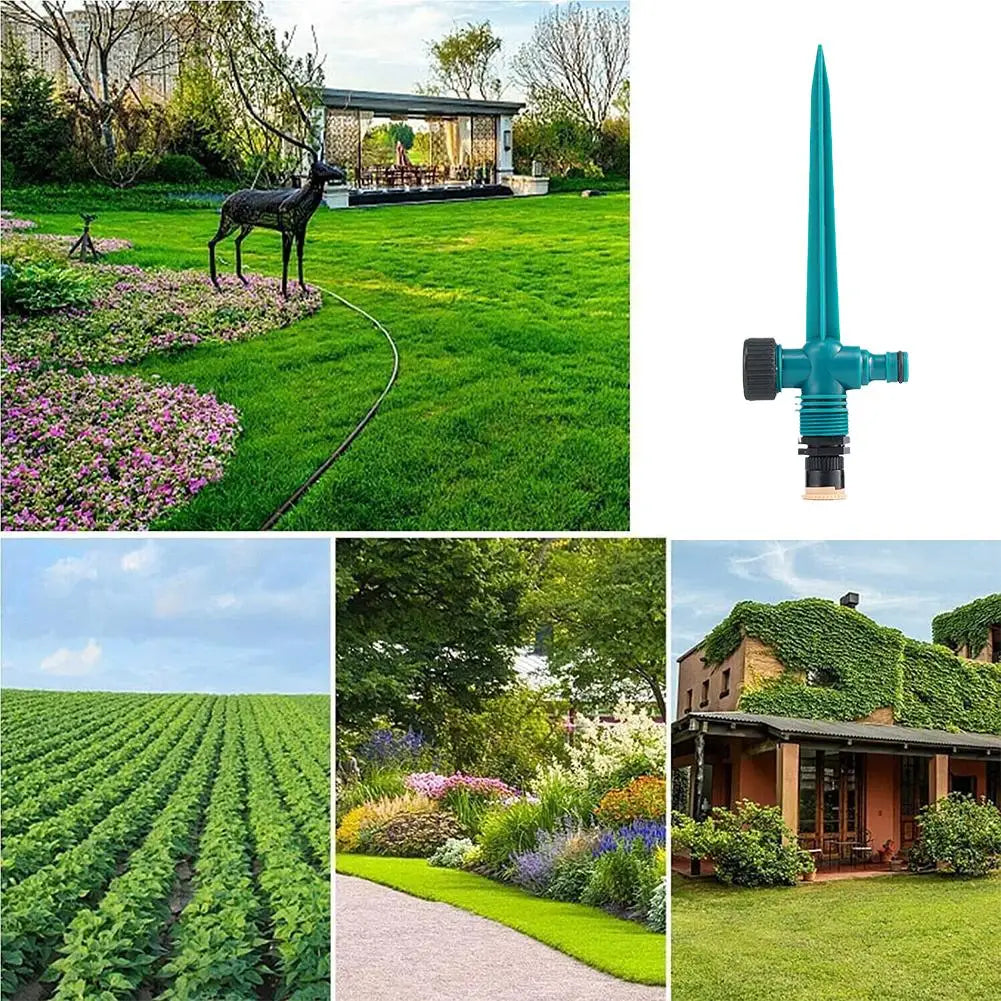 5-Pack 360° Rotating Garden Sprinkler Ground Plug Irrigation