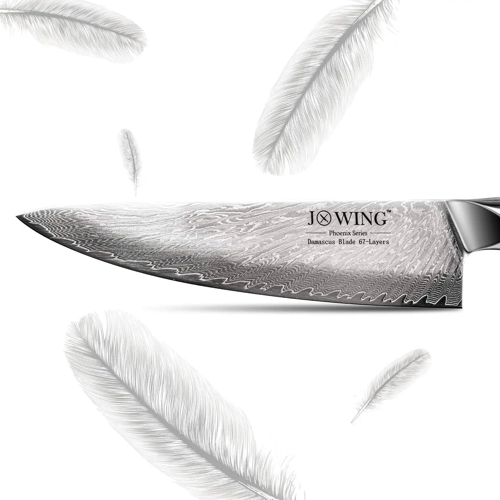 Damascus Chef's Knife – Sharp 21cm Stainless Steel Kitchen Knife