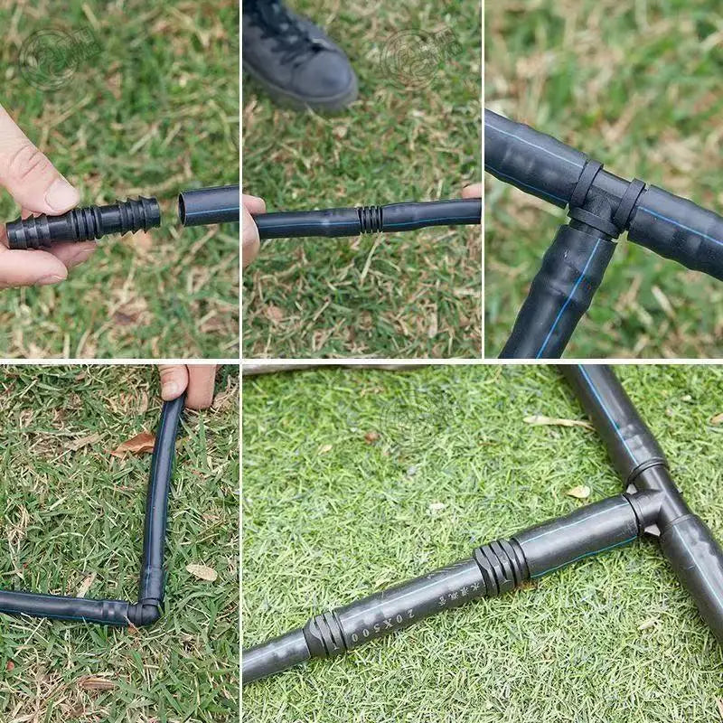 20-Pc Drip Irrigation Connector Kit – 16mm & 20mm Tees, Elbows