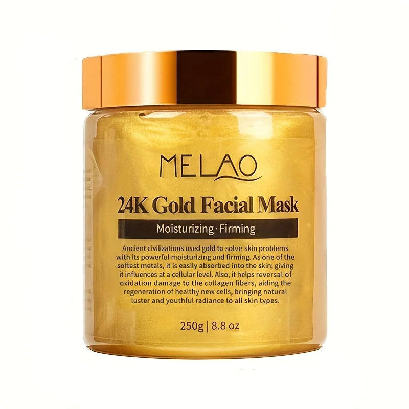 MELAO 24K Gold Collagen Face Mask – Moisturizing Anti-Aging