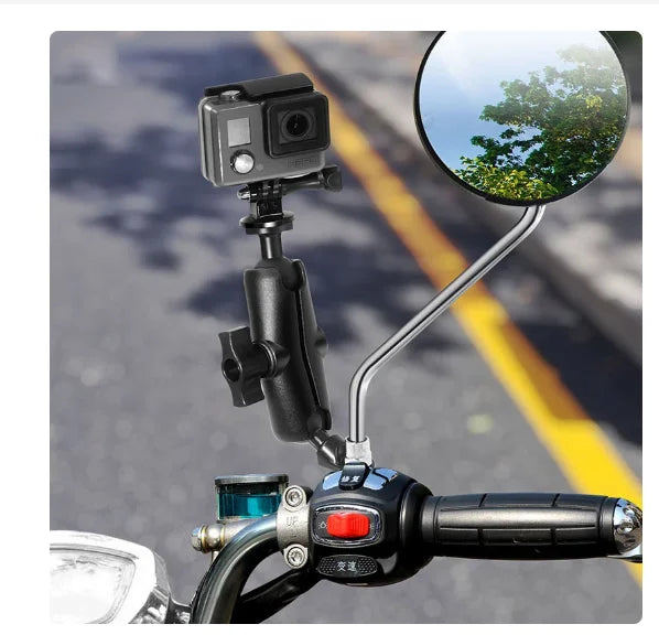 Motorcycle Handlebar Camera Mount for GoPro, Insta360 & DJI