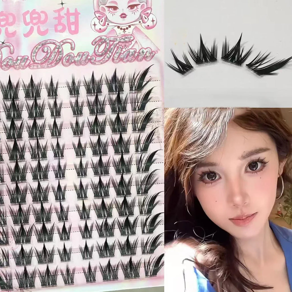 DIY Cluster False Lashes – Wispy Fly Fish Tail Style