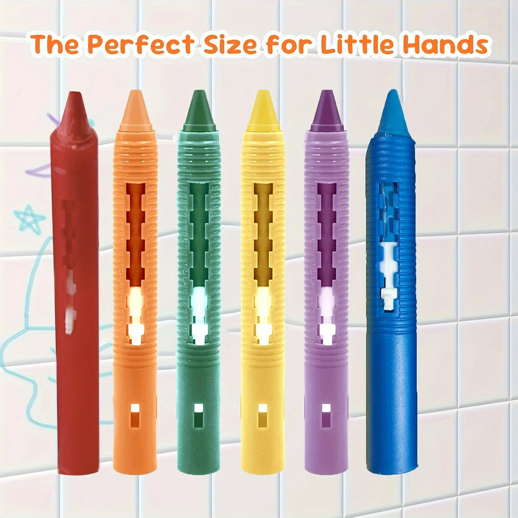 Washable Crayons Kids Colorful Easy-clean Drawing Markers Wall Art